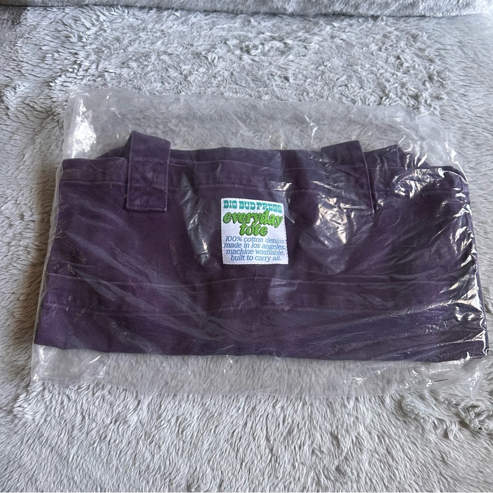 Big Bud Press Everyday Tote Nebula Purple Brand New - Picture 2 of 5